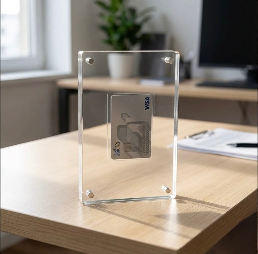 Customizable ATM / Credit Card Display/Gift Holder – Premium Clear Acrylic
