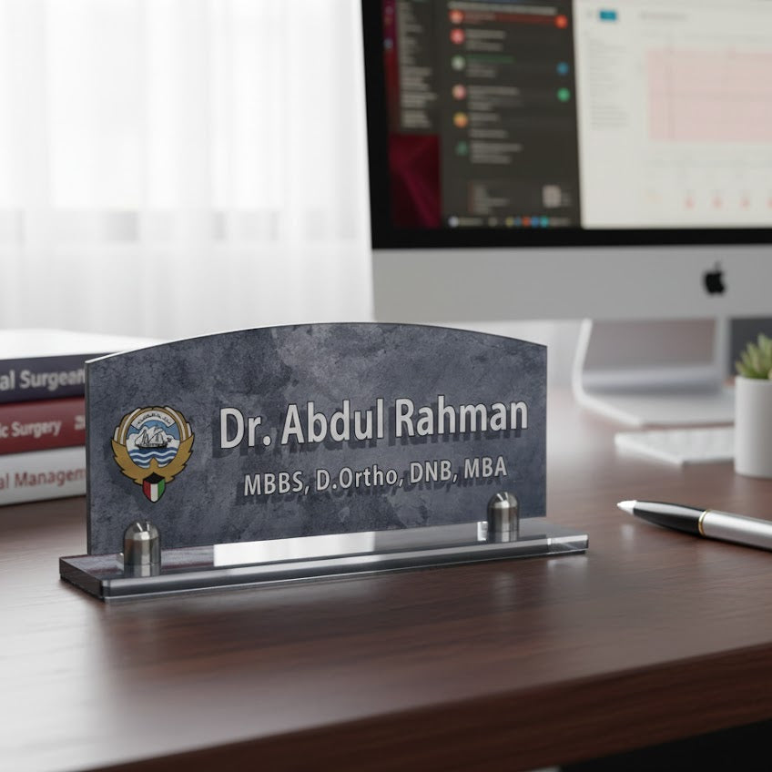 Custom Acrylic Desk  Name Plate