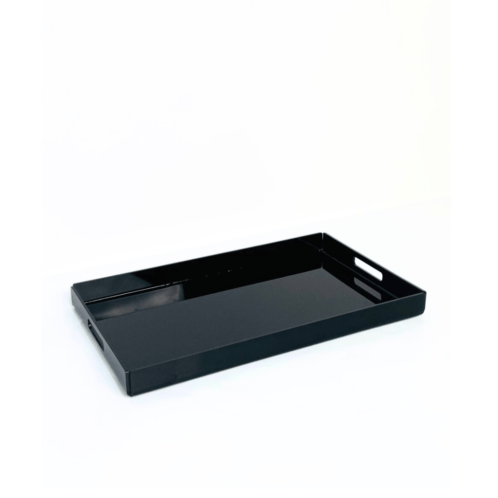 صينية تقديم Black Plexi فاخرة للمنزل أو المكتب