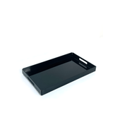 Black Acrylic Serving Tray – صينية تقديم أكريليك سوداء أنيقة