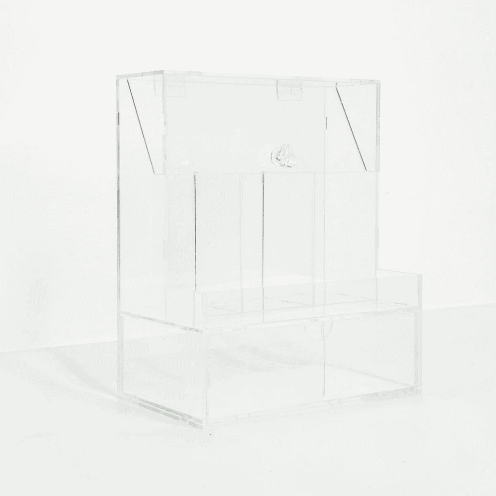 Premium Clear Acrylic Makeup Organizer منظم مكياج أكريليك شفاف فاخر للتخزين والترتيب – مستلزمات تجميل