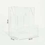Acrylic Makeup Organizer – منظم مكياج أكريليك شفاف أنيق للطاولة