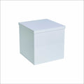 White acrylic gift box 25×25×25 CM – علبة هدايا أكريليك بيضاء