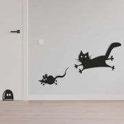 Cat & Mouse Acrylic Wall Decor – Playful Silhouette | Eplexi