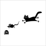 Cat & Mouse Acrylic Wall Decor – Playful Silhouette | Eplexi