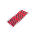Clear acrylic tray with red Kuwaiti Sadu pattern – صينية أكريليك شفافة بنقشة السدو الكويتية الحمراء