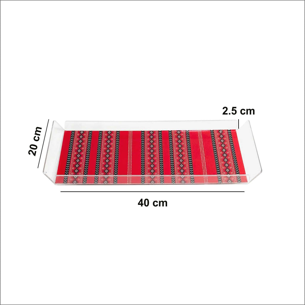 Acrylic serving tray for Arabic coffee and sweets – صحن تقديم أكريليك للقهوة العربية والحلويات