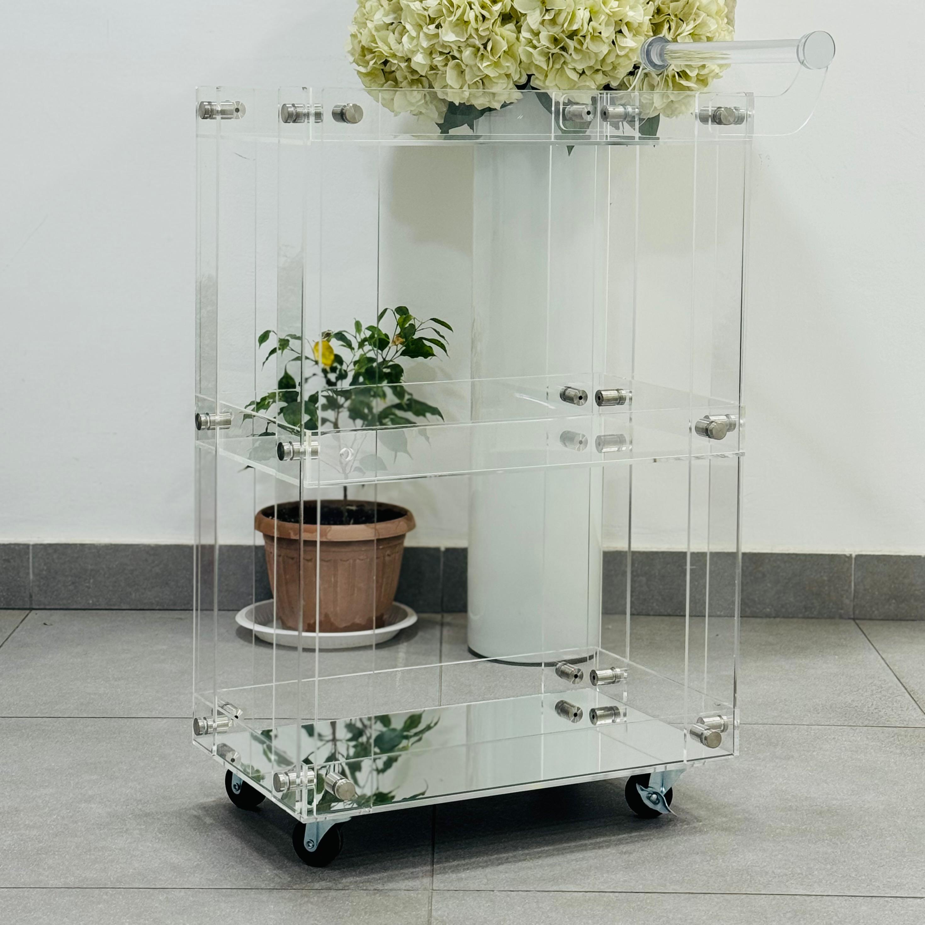 Premium Acrylic Trolley in kuwait.