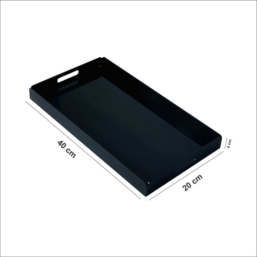 Black Acrylic Serving Tray (3 Sizes Available )