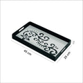 Premium Floral Design Acrylic Tray صينية أكريليك فاخرة بتصميم زهري للمنازل الراقية