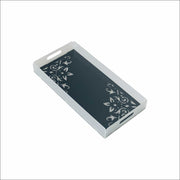 Premium Frosted Acrylic Tray with Pattern Design