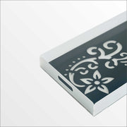 Premium Frosted Acrylic Serving Tray with Pattern