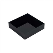 Simple Black Plexi Serving Tray صينية تقديم أكريليك سوداء بتصميم بسيط