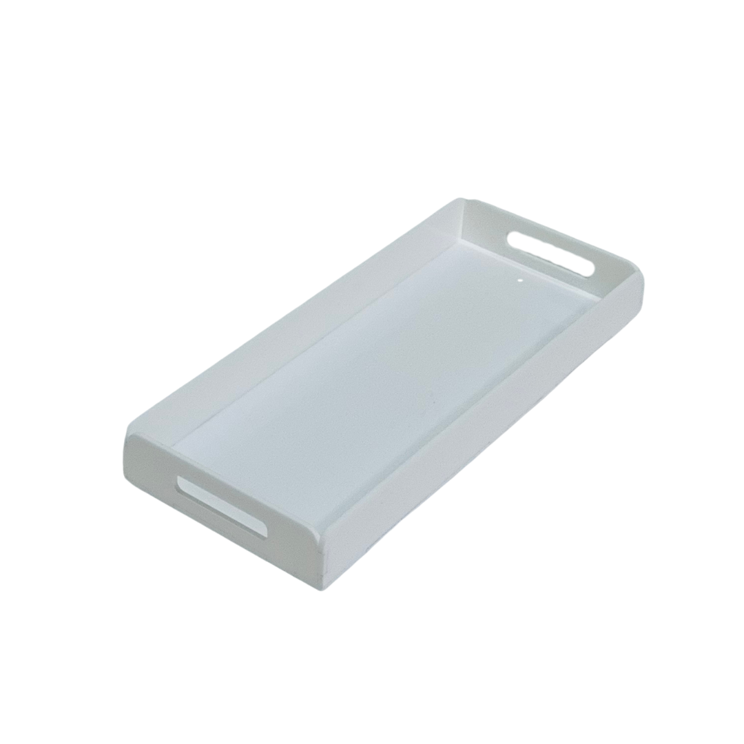 Clear Acrylic Serving Tray  Side handle - Small