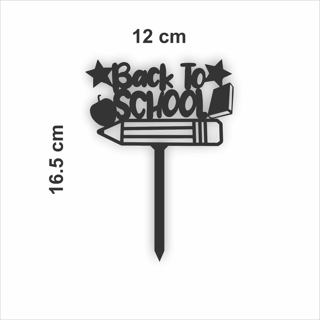 زينة العودة إلى المدرسة - لون أسود