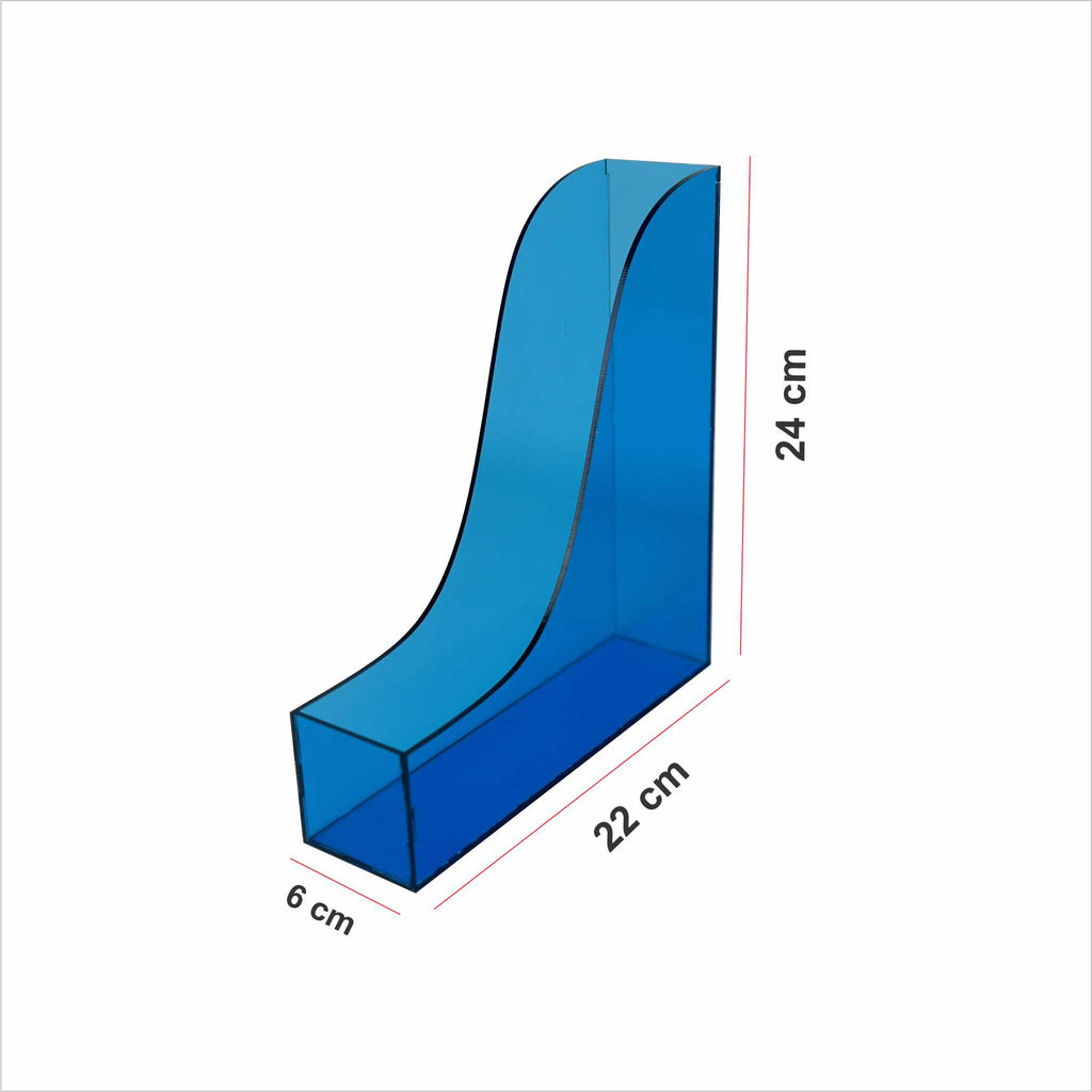 Transparent Blue Book Holder – Neat, Strong, and Stylish