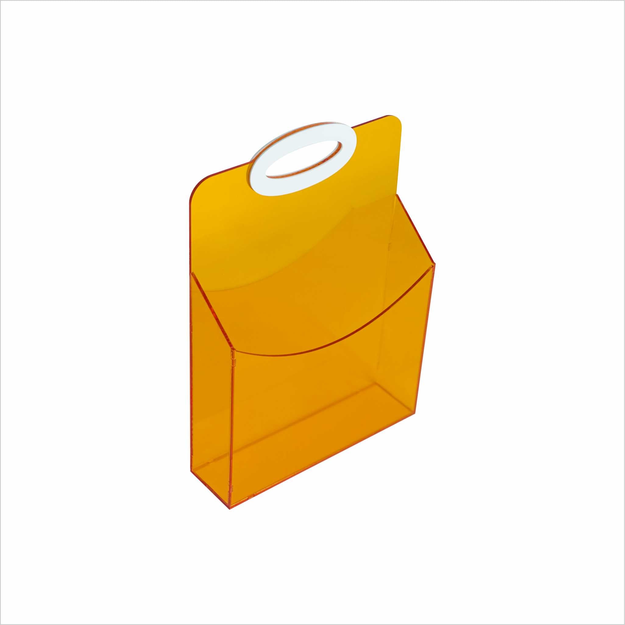 Clear Orange Book Holder &amp; Carrier for Kids