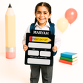 First Day of School Sign Plaques – Back to School (Black)