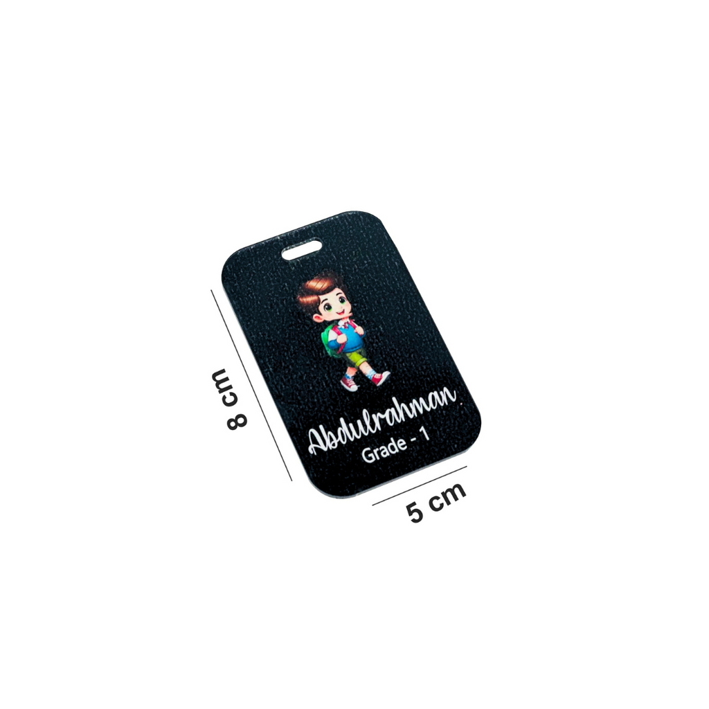 Personalized Bag Tag – Add Photo, Name & Grade