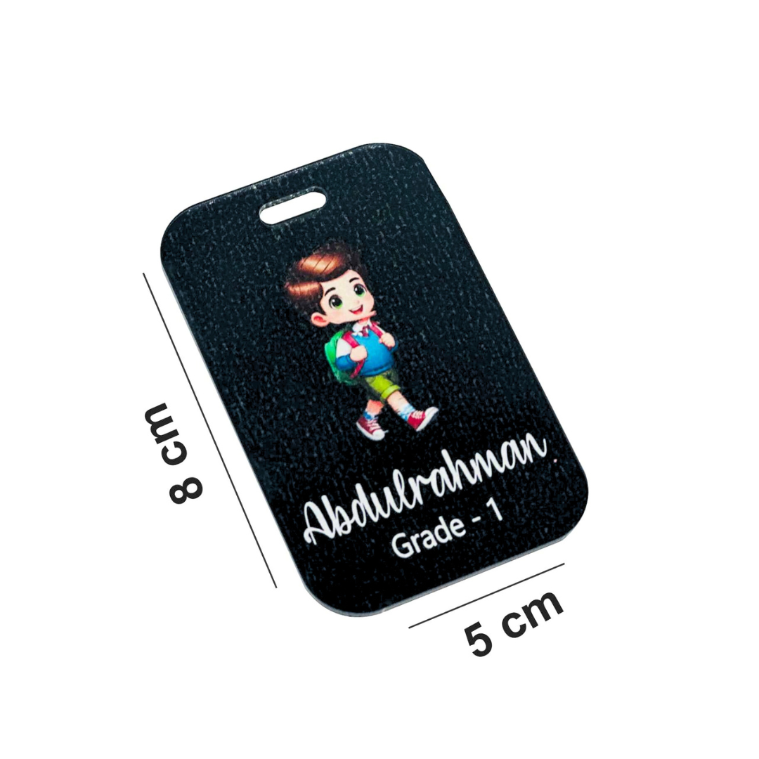 Personalized Bag Tag – Add Photo, Name & Grade