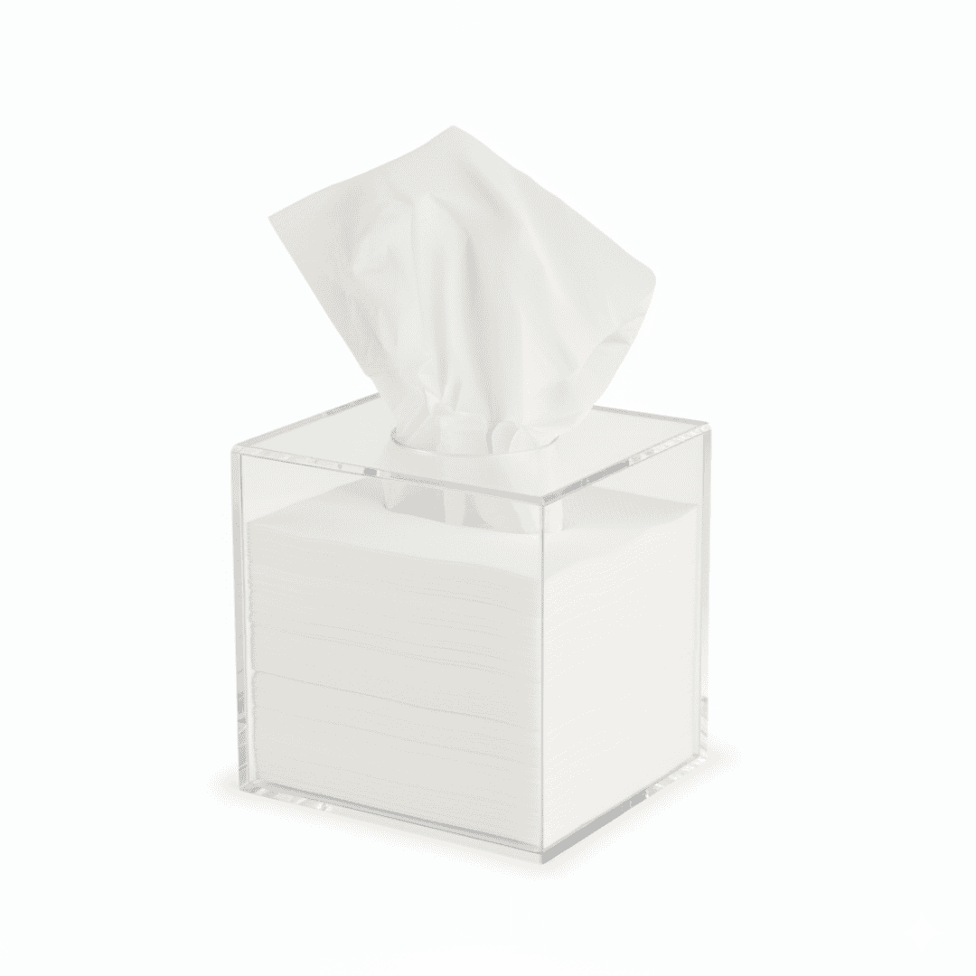 Square Acrylic Tissue / Cleanex Holder