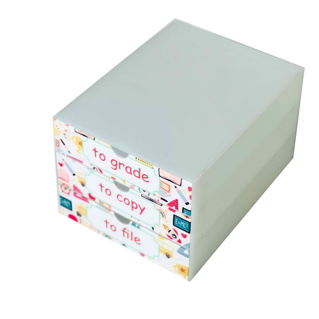Acrylic Organizer with Drawer – Perfect for Teachers