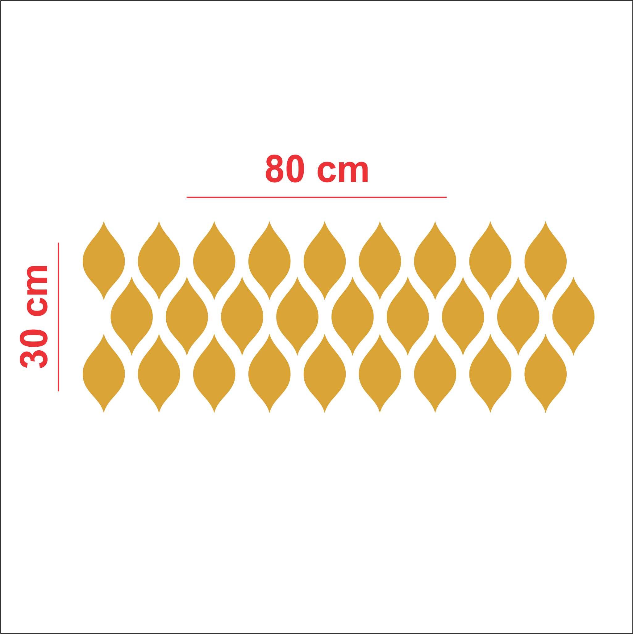 Gold Mirror “Leaf Drops” Acrylic Wall Décor Panel  | Modular Pattern.
