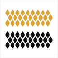 Gold Mirror “Leaf Drops” Acrylic Wall Décor Panel  | Modular Pattern.