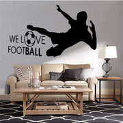 We Love Football – Acrylic Wall Art | Soccer Silhouette |Eplexi