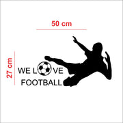 We Love Football – Acrylic Wall Art | Soccer Silhouette |Eplexi