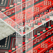 Sadu Patterned Acrylic Trolley with Wheels & Handle – Premium Clear Acrylic (80×60×40 cm)  5 MM Thickness