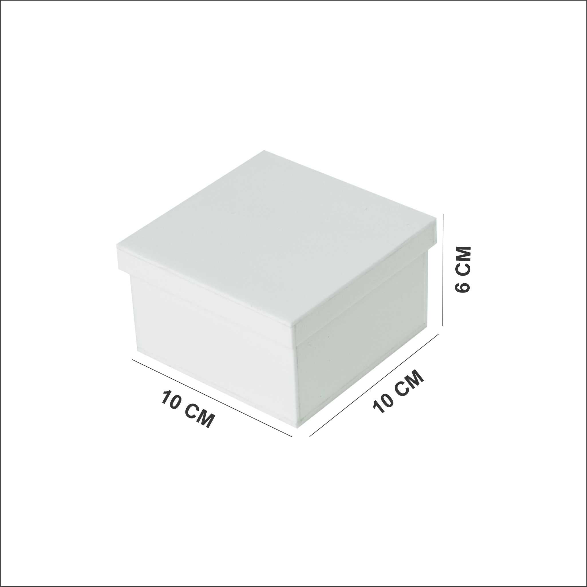 Compact white plexi box for small items – صندوق بلاكسي أبيض صغير للتخزين