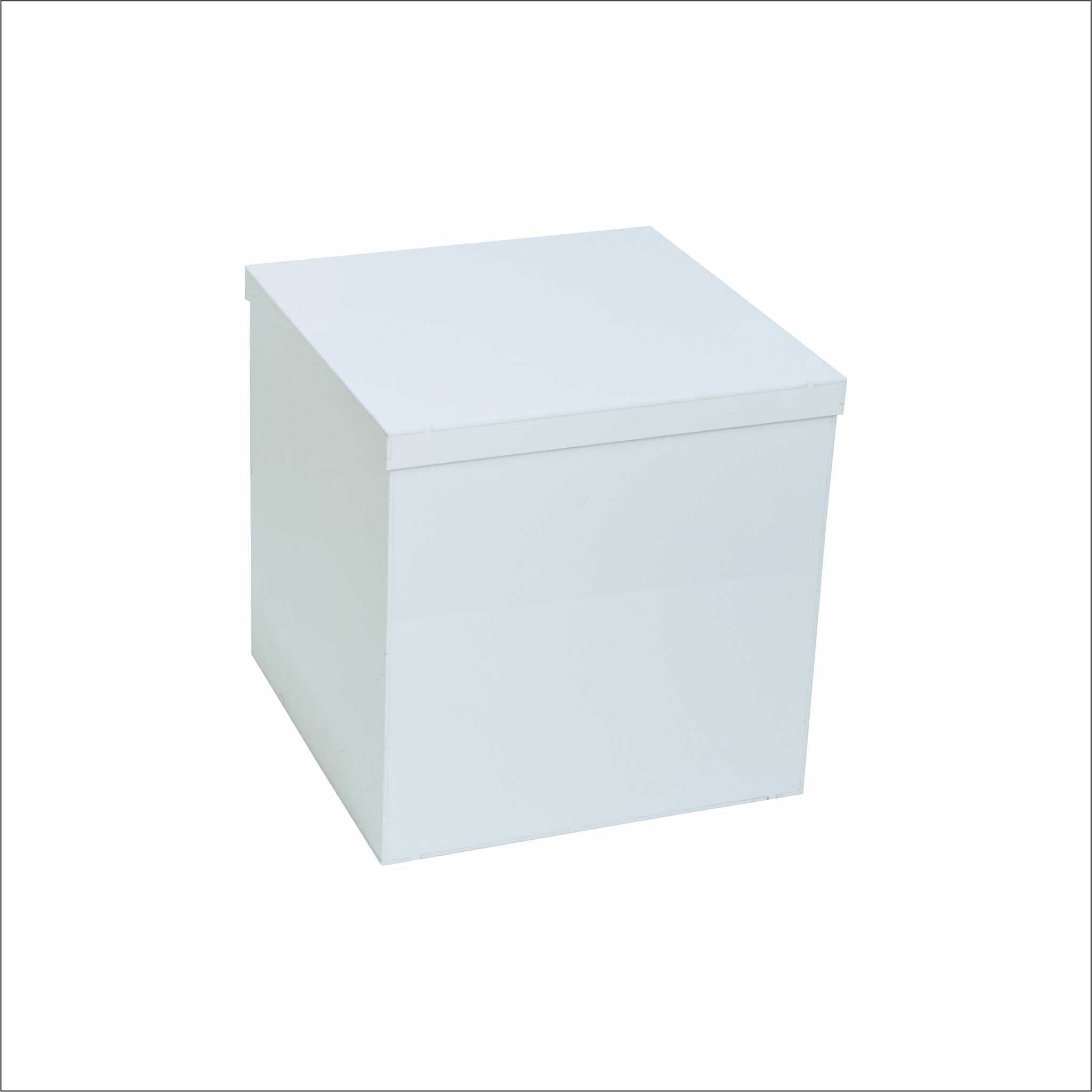 Durable white plexiglass box 30×30×30 CM – صندوق بلاكسي متين 30×30×30 سم