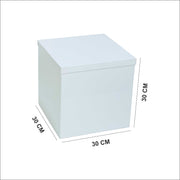 White acrylic display box for events and home use – صندوق عرض أكريليك أبيض للمناسبات والمنزل