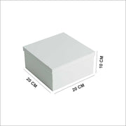 Compact white plexi box for small items – صندوق بلاكسي أبيض صغير للتخزين