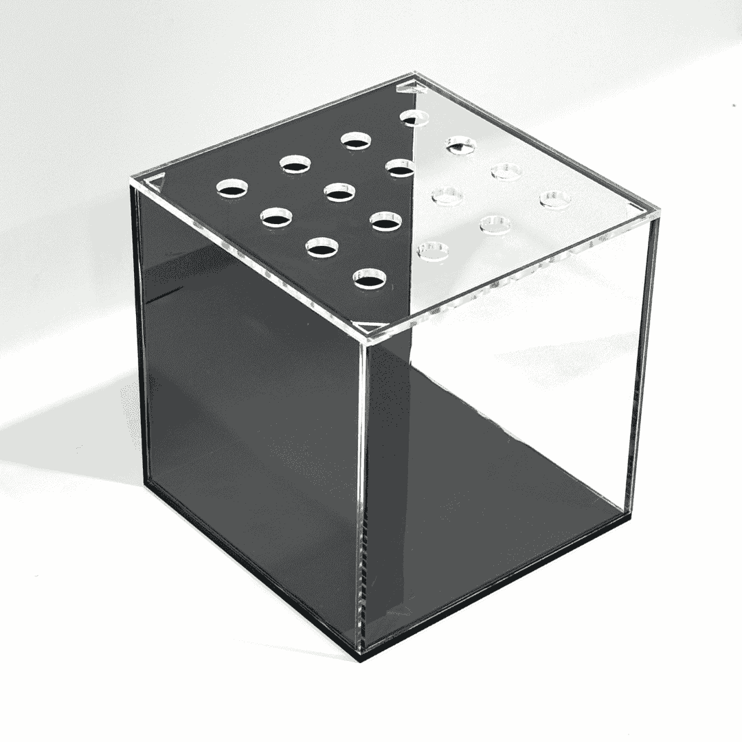 Clear Acrylic Small Aquarium 15×15×15 cm