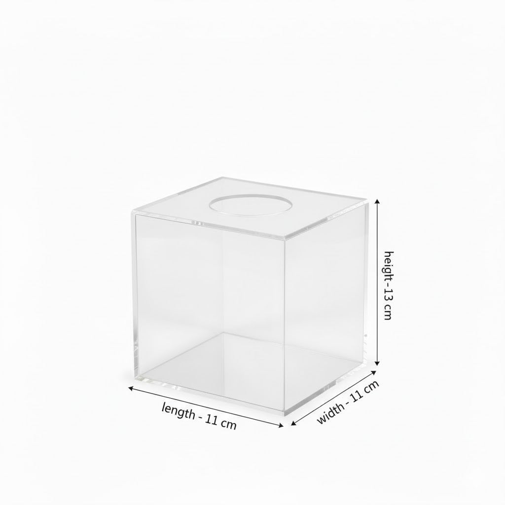 Square Acrylic Tissue / Cleanex Holder