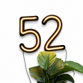 Neon and acrylic illuminated house number sign Kuwait – لافتة رقم منزل نيون وأكريليك مضيئة في الكويت