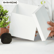 White acrylic box 15×15×15 CM for gifts and display – صندوق أكريليك أبيض 15×15×15 سم
