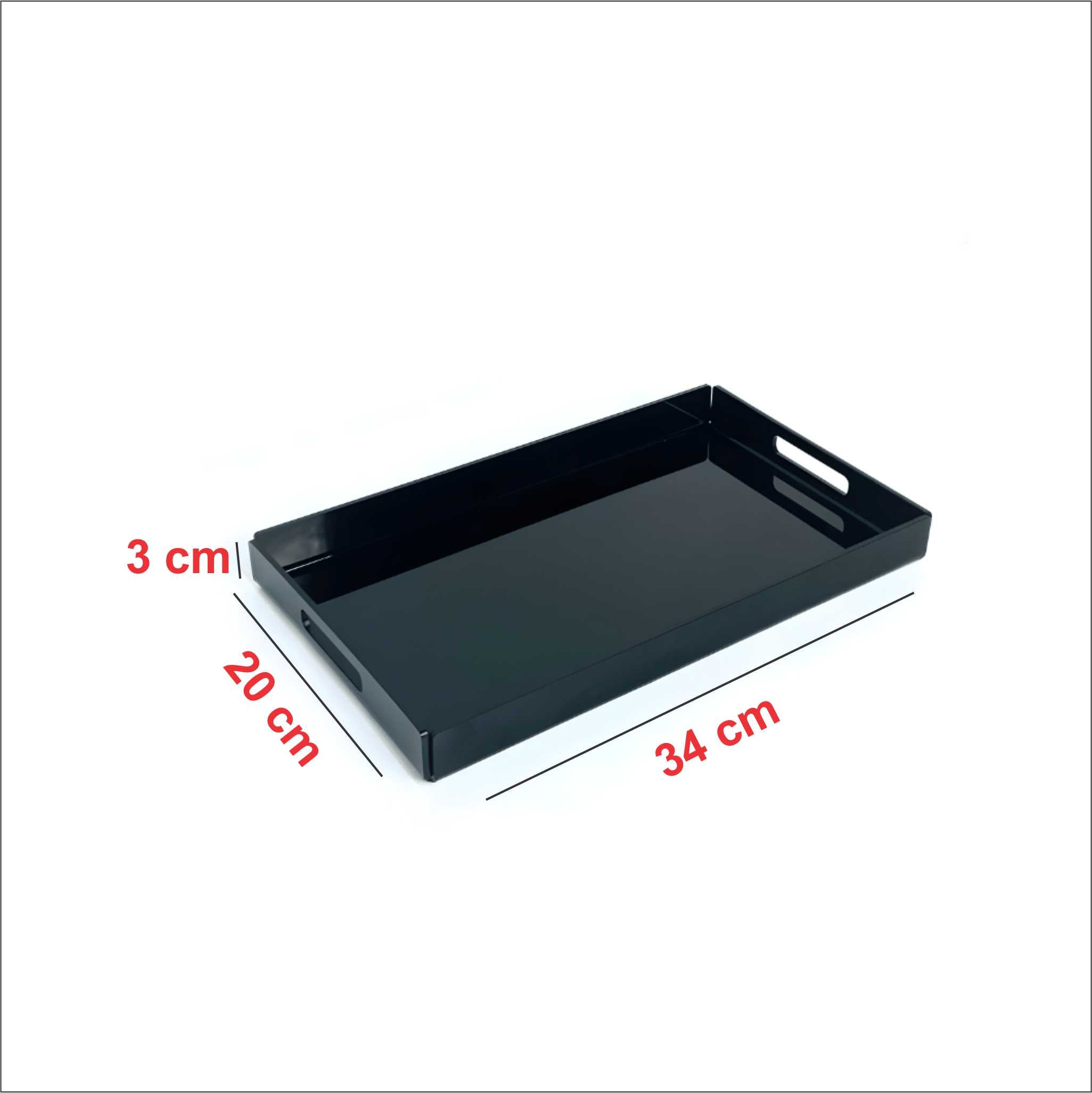 صينية تقديم Black Acrylic بتصميم عصري وفاخر