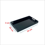 صينية تقديم Black Acrylic بتصميم عصري وفاخر