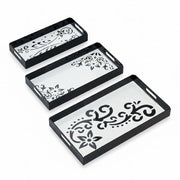 Premium Acrylic Tray | Black and White (Set of 3)