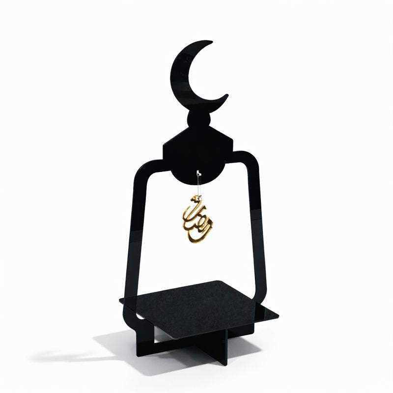 Ramdan Special Black Acrylic Table Display Stand