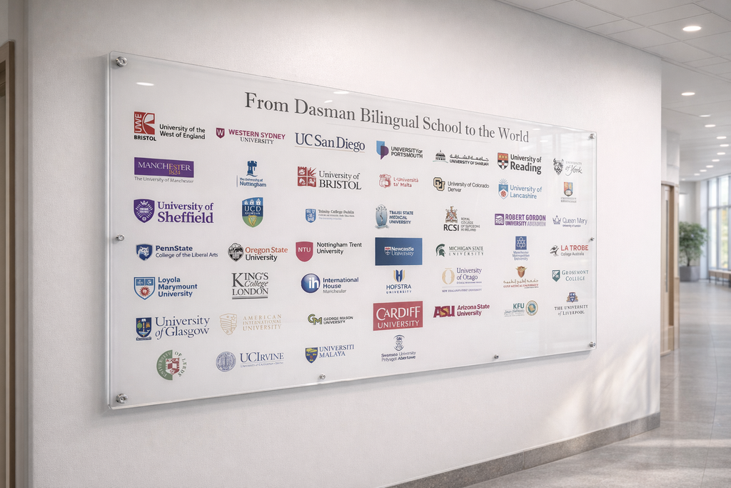 indoor signboard  for schools in Kuwait.