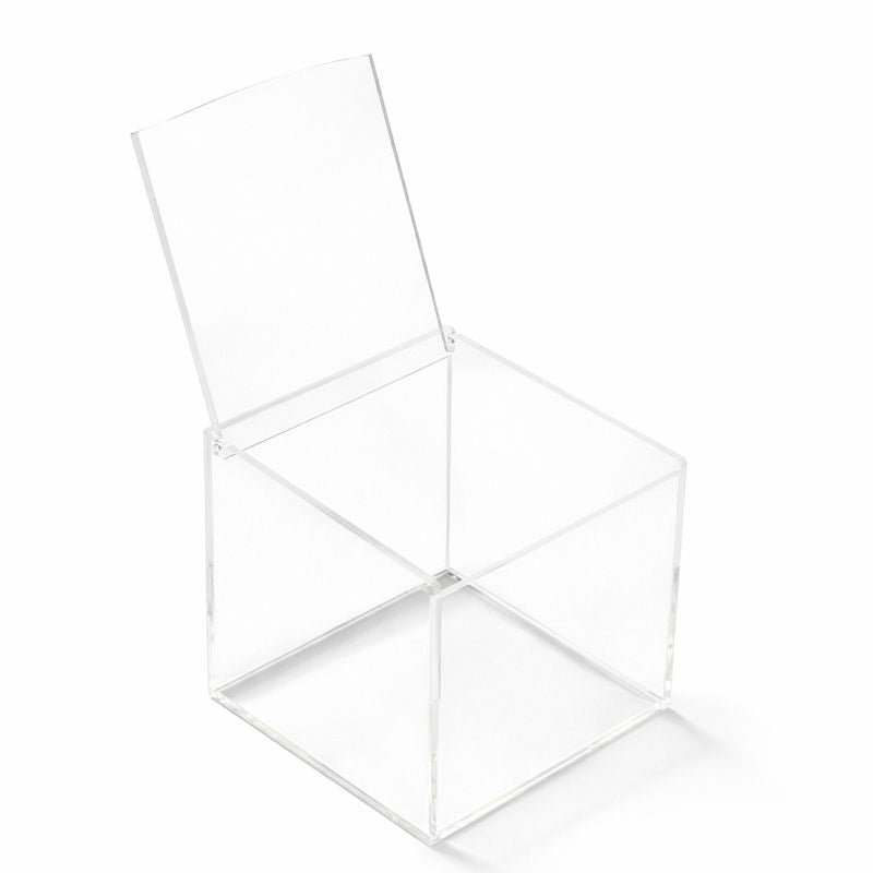 Acrylic Flap Cover Box 10 CM *10 CM *10 CM