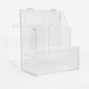 Acrylic Makeup Organizer – منظم مكياج أكريليك شفاف أنيق للطاولة