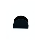 حامل مناديل أكريليك أسود Black بتصميم راقٍ للمناسبات