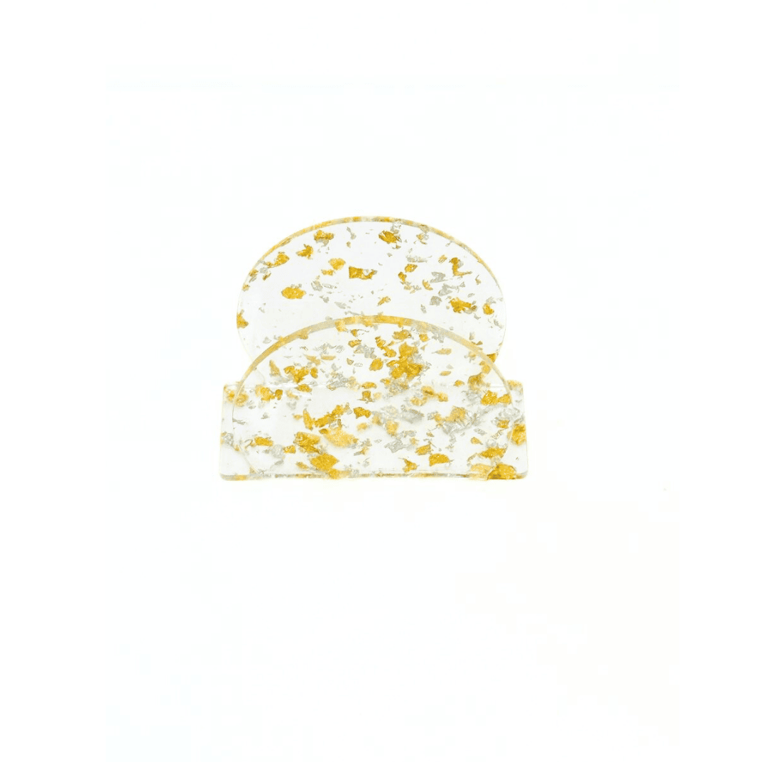 Acrylic Napkin Holder ( Gold with Clear) – Table Tissue Stand