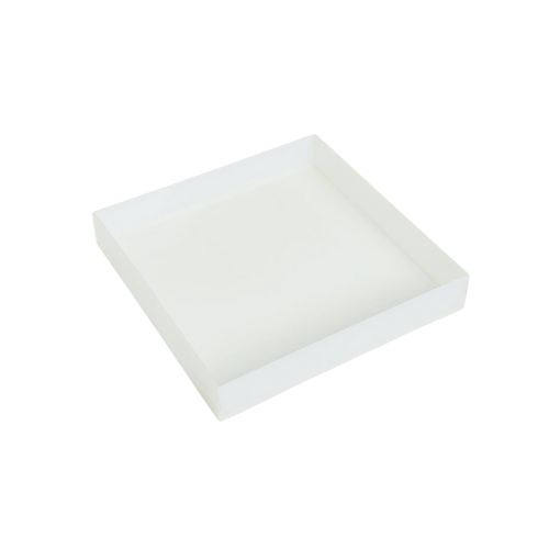 Simple Frosted Acrylic Organizer Tray صينية تنظيم أكريليك فروستد عملية للمطبخ أو الطاولة