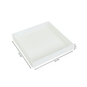 Frosted Acrylic Serving Tray صينية تقديم أكريليك فروستد أنيقة للمناسبات والضيافة
